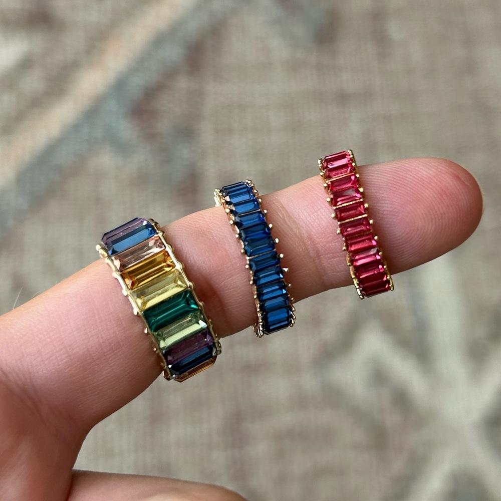 Baublebar rings set of 3